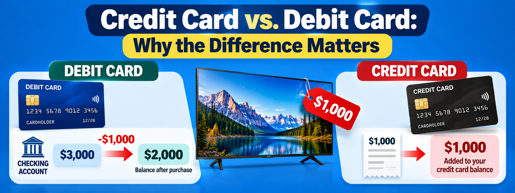 Credit Card vs. Debit Card: Why the Difference Matters