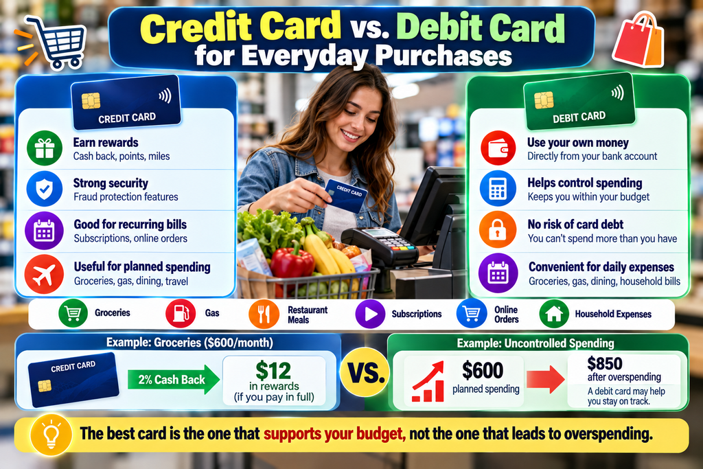 Credit Card vs. Debit Card for Everyday Purchases