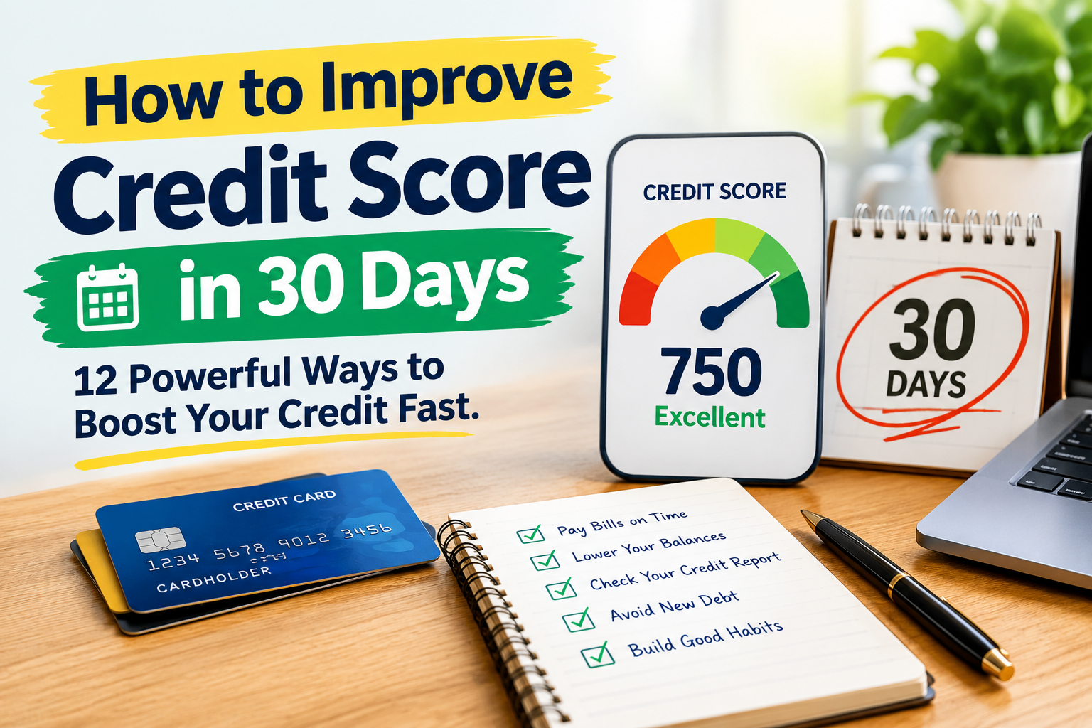 How to Improve Credit Score in 30 Days: 12 Powerful Ways to Boost Your Credit Fast