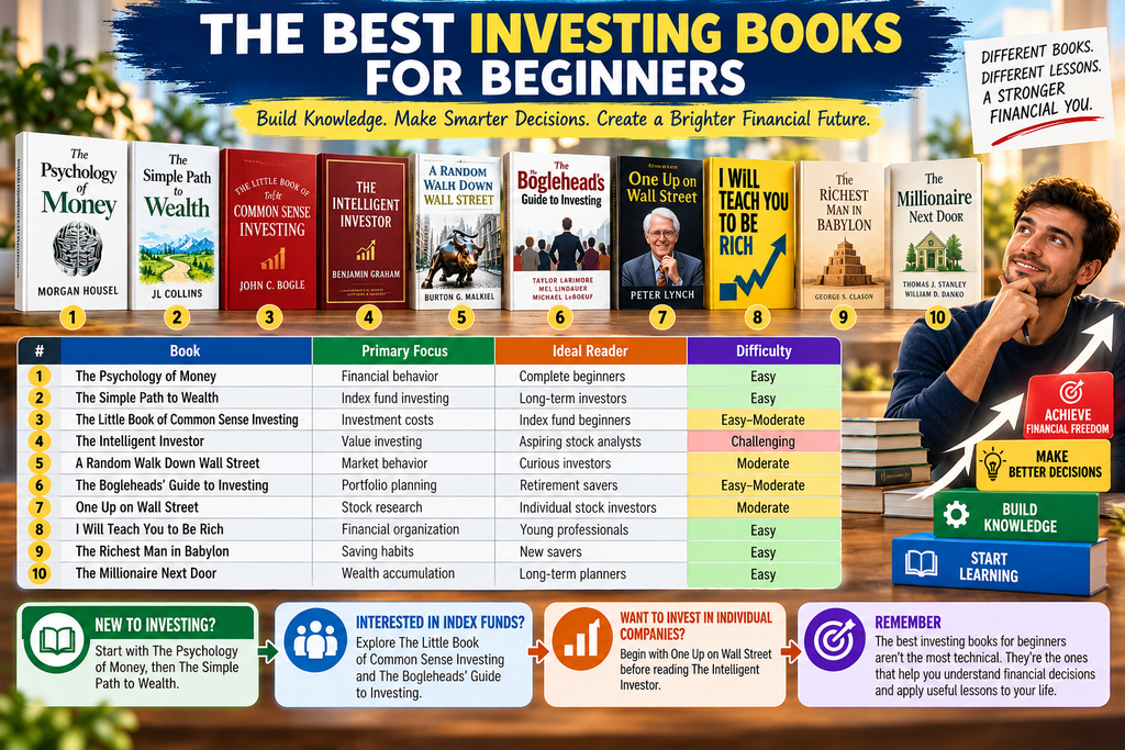 Quick Comparison of the Best Investing Books for Beginners